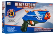 Manualny Pistolet dla dzieci 6+ Blaze Storm Mechanizm sprężynowy + 20 długich Pocisków z pianki