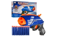Manualny Pistolet dla dzieci 6+ Blaze Storm Mechanizm sprężynowy + 20 długich Pocisków z pianki