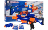 Szybkostrzelny Karabin dla dzieci 8+ Blaze Storm 20 długich Pocisków z pianki + Celownik + Kolba