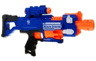Szybkostrzelny Karabin dla dzieci 8+ Blaze Storm 20 długich Pocisków z pianki + Celownik + Kolba