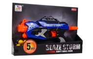 Spyruoklinis pistoletas vaikams 8+ Blaze Storm 5 kulkos Putų kamuoliukai + rankinis mechanizmas