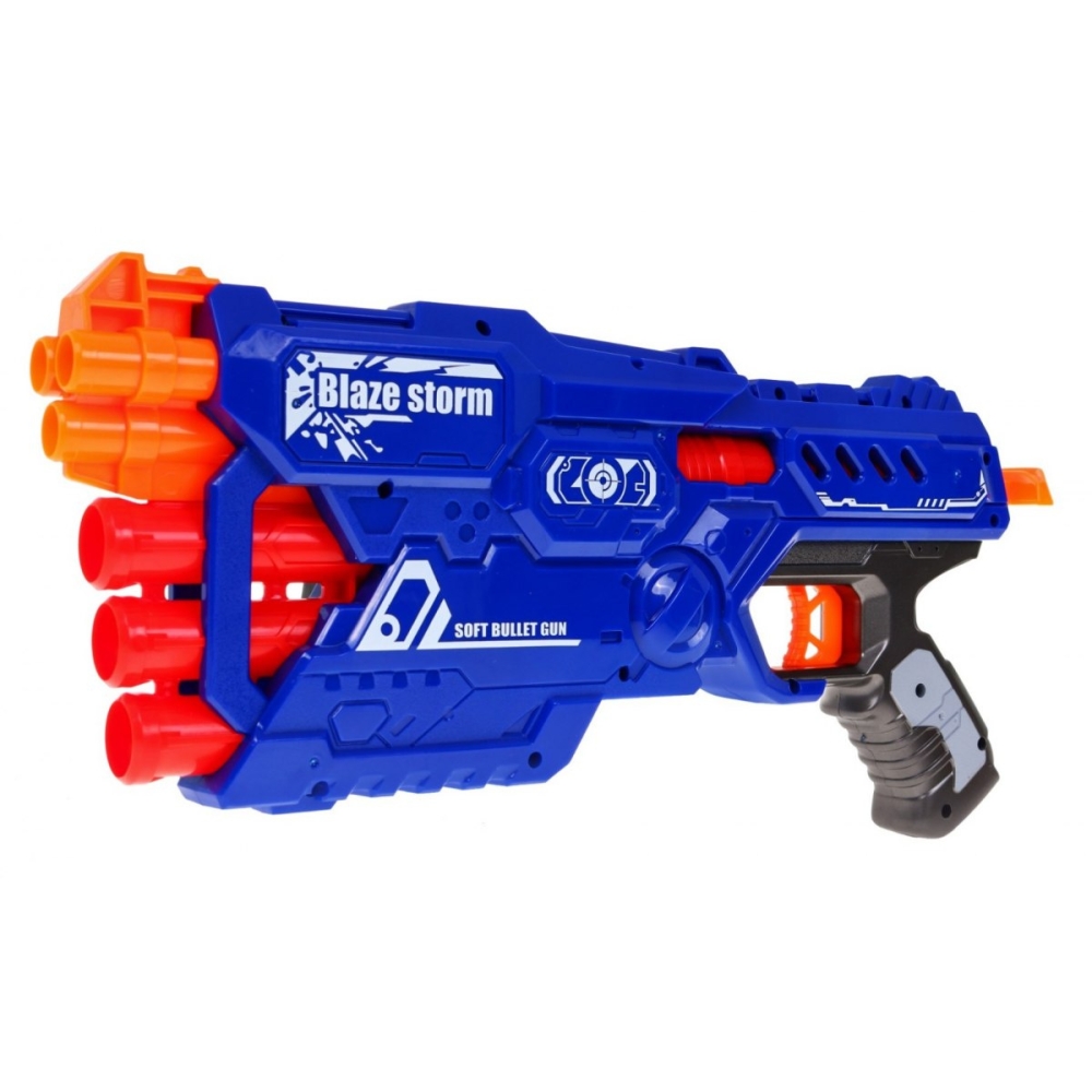 6-lufowy Karabin dla dzieci 8+ Blaze Storm 10 długich Pocisków z pianki + Ręczny mechanizm