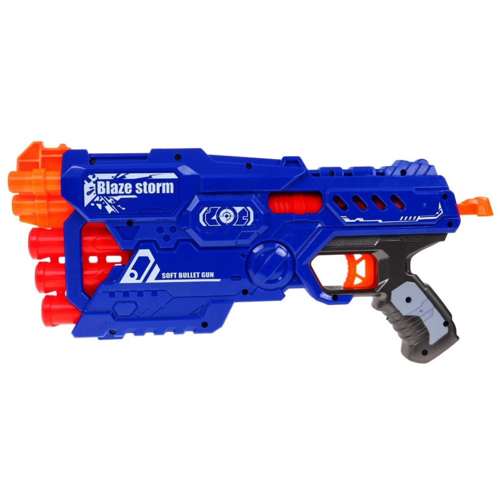 6-lufowy Karabin dla dzieci 8+ Blaze Storm 10 długich Pocisków z pianki + Ręczny mechanizm