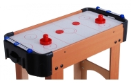 Cymbergaj dla dzieci Air Hockey Imitacja drewna + Stół z płyty MDF + Dmuchawy powietrzne + Grzybki Krążki