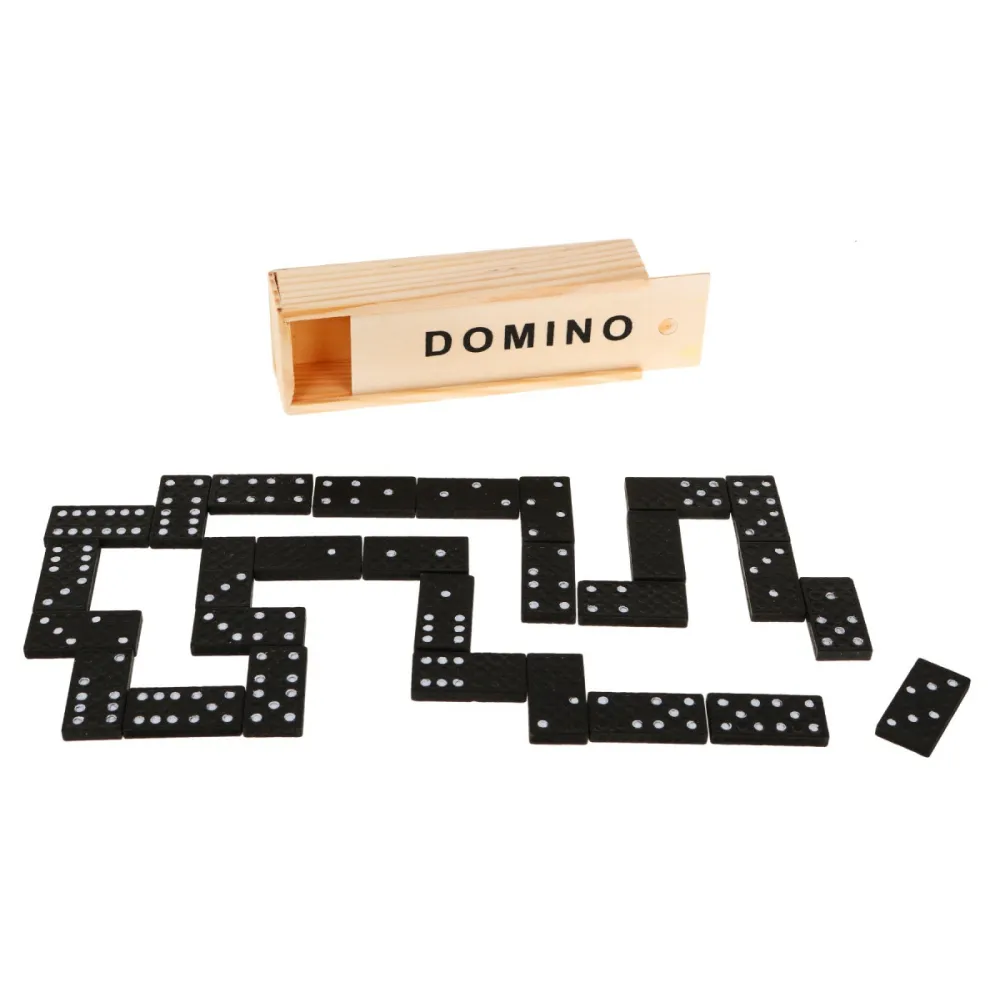 Mediniai domino suaugusiems ir vaikams nuo 3 metų. Stalo žaidimas, ugdantis pastabumą-Žaislai, Stalo žaidimai, Įvairūs stalo žai