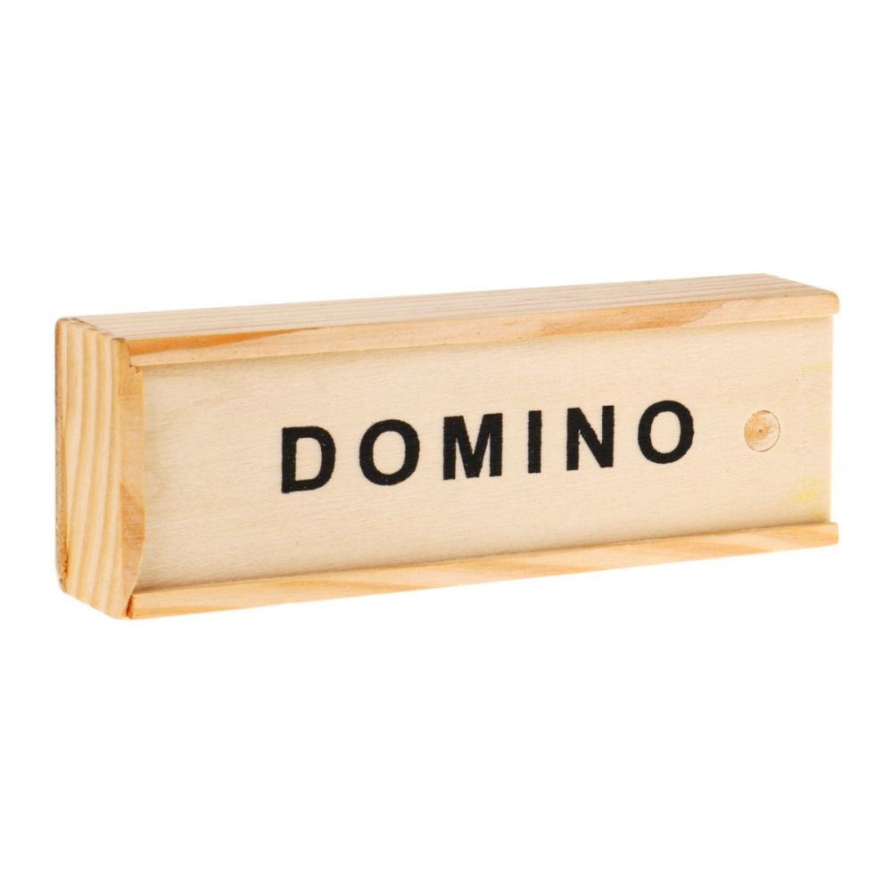 Drewniane Domino dla dorosłych i dzieci 3+ Stołowa gra na spostrzegawczość