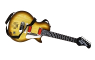 Elektryczna Gitara dla dzieci 3+ imitacja drewna + Słuchawki z mikrofonem + Dźwięki Światła
