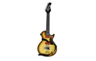 Elektrinė gitara vaikams 3+ medžio imitacija + ausinės su mikrofonu + šviesos garsai