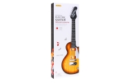 Elektrinė gitara vaikams 3+ medžio imitacija + ausinės su mikrofonu + šviesos garsai