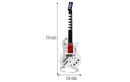 Elektrinė gitara + mikrofonas vaikams 6+ Muzikinis instrumentas Garsai + šviesos