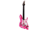 Gitara z akcesoriami dla dzieci 6+ Różowy zestaw muzyczny Wzmacniacz  + Mikrofon