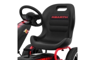ABARTH pedalinis kartingas vaikams Juodas + EVA ratai + Rankinis stabdis + Laisvasis ratas-Judėjimui, Minami kartingai-e-vaikas