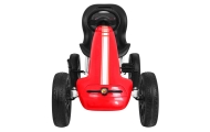 Gokart ABARTH na pedały dla dzieci Czerwony + Koła EVA + Hamulec ręczny + Wolny bieg
