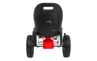 Gokart ABARTH na pedały dla dzieci Czerwony + Koła EVA + Hamulec ręczny + Wolny bieg