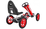 Gokart Full Ahead AIR na pedały dla dzieci 3+ Czerwony + Regulacja siedziska + Pompowane koła + Hamulec ręczny
