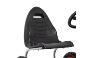 Gokart Full Ahead AIR na pedały dla dzieci 3+ Czerwony + Regulacja siedziska + Pompowane koła + Hamulec ręczny