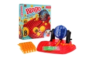 Gra Bingo dla dzieci 4+ Loteria liczbowa + Maszyna losująca z kołowrotkiem + Kule z numerami + Karty Żetony