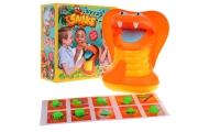 "Hungry Snake" arkadinis žaidimas vaikams 3+ Formos atpažinimas + 10 figūrėlių + 10 kortelių + Uždarymo burna