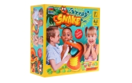 "Hungry Snake" arkadinis žaidimas vaikams 3+ Formos atpažinimas + 10 figūrėlių + 10 kortelių + Uždarymo burna