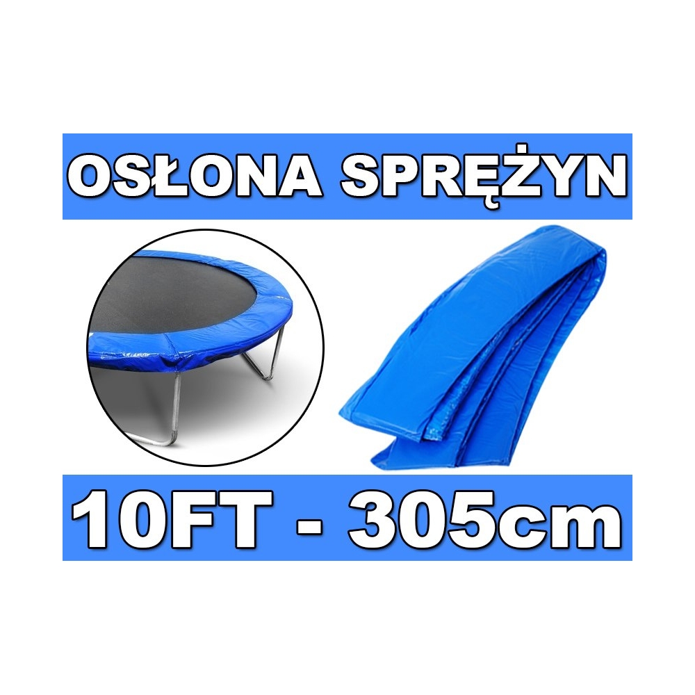 Spyruoklių apsaugos danga batutui 10FT / 305cm PAD, mėlyna