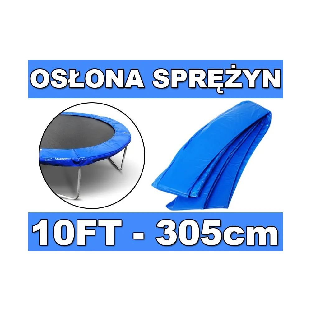Spyruoklių apsaugos danga batutui 10FT / 305cm PAD, mėlyna
