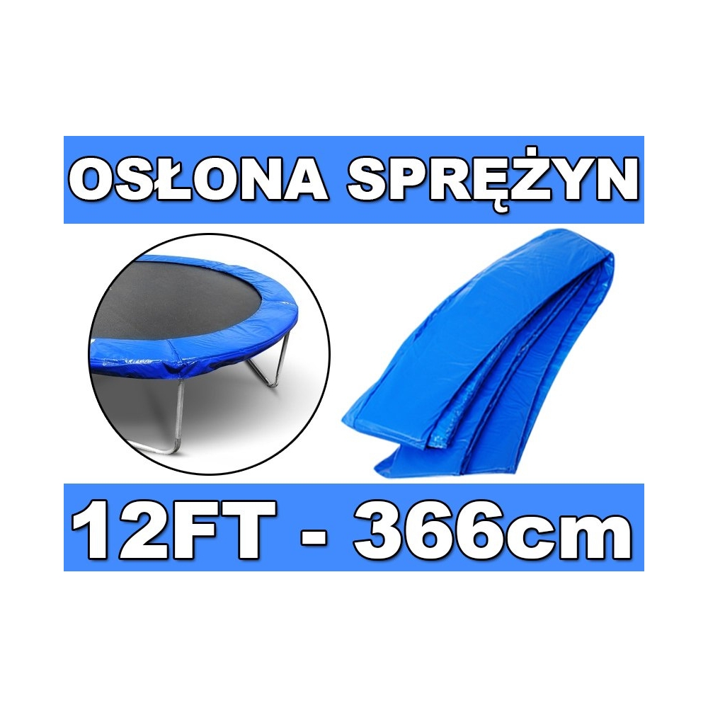 Kołnierz ochronny na sprężyny SkyRamiz Niebieski do trampoliny ogrodowej 366cm/12FT