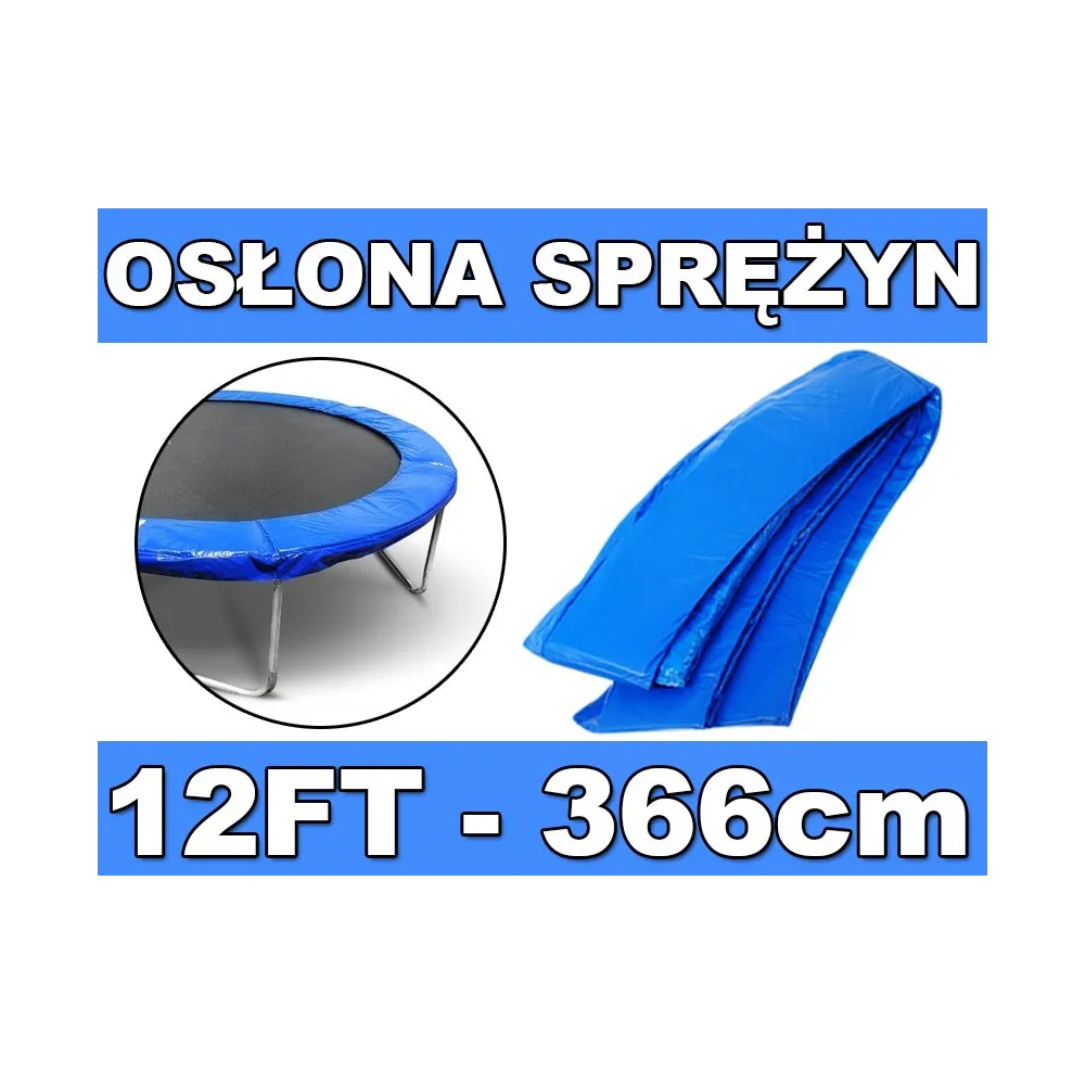 Spyruoklių apsaugos danga batutui SkyRamiz 366 cm/12FT, mėlyna