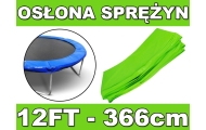Spyruoklių apsaugos danga batutui SkyRamiz 366cm/12FT, Žalia