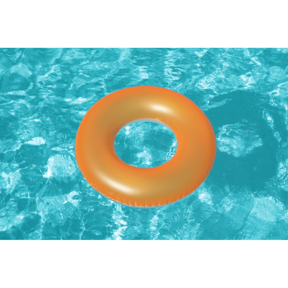 Kółko dla dzieci do pływania Neon Pomarańcz BESTWAY 76cm