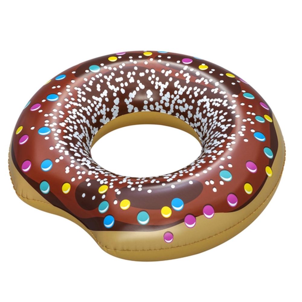 Didelis plaukimo ratas vaikams „Donut“ (rudos spalvos) BESTWAY, 107 cm, vinilo-Žaislai, Lauko žaislai, Pripučiami ratai, žaislai