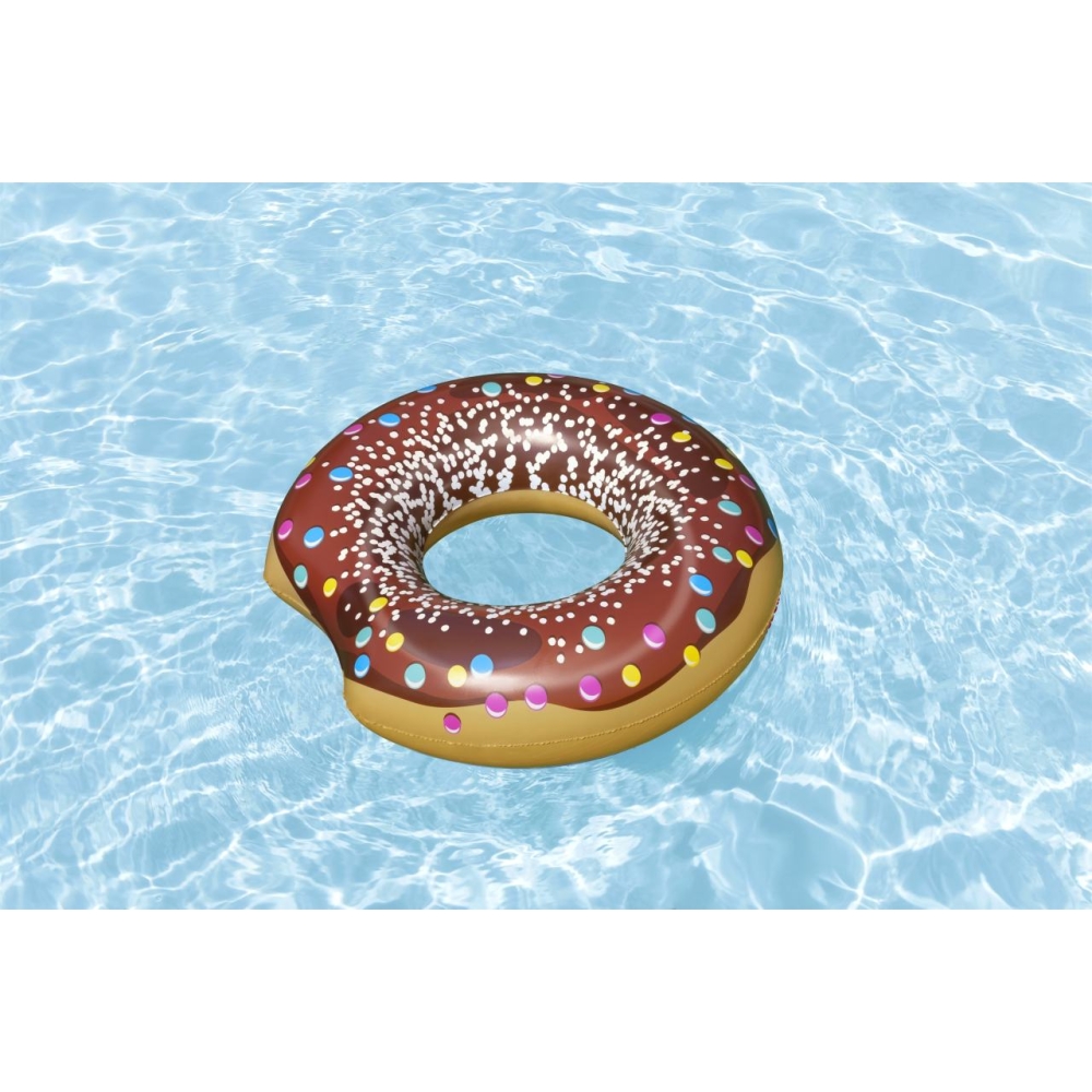 Duże kółko do pływania dla dzieci Donut Brązowy BESTWAY 107cm Winyl