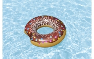 Didelis plaukimo ratas vaikams „Donut“ (rudos spalvos) BESTWAY, 107 cm, vinilo-Žaislai, Lauko žaislai, Pripučiami ratai, žaislai