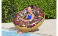 Didelis plaukimo ratas vaikams „Donut“ (rudos spalvos) BESTWAY, 107 cm, vinilo-Žaislai, Lauko žaislai, Pripučiami ratai, žaislai