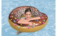 Duże kółko do pływania dla dzieci Donut Brązowy BESTWAY 107cm Winyl