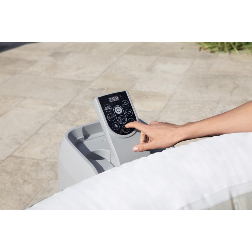 Sūkurinė vonia Hollywood Lay-Z-Spa AirJet Home Spa BESTWAY 6 asmenų SPA + LED + 4 pagalvėlės