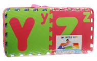 Puzzle piankowe Litery dla dzieci 3+ Pianka EVA + Wielkie Małe litery Alfabet + Mata podłogowa