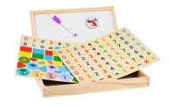 Medinė magnetinė lenta vaikams 3+ Edukacinis rinkinys + priedai