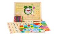 Drewniana tablica magnetyczna dla dzieci 3+ Zestaw edukacyjny + Akcesoria