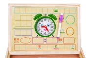 Medinė magnetinė lenta vaikams 3+ Edukacinis rinkinys + priedai