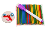 Medinė magnetinė lenta vaikams 3+ Edukacinis rinkinys + priedai