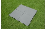 Putų kilimėlis sodo baseinui BESTWAY, pilkos spalvos, 9 vnt, 50x50 cm