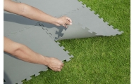 Piankowa Mata pod basen ogrodowy Szary 9 szt. 50x50cm BESTWAY