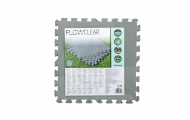 Putų kilimėlis sodo baseinui BESTWAY, pilkos spalvos, 9 vnt, 50x50 cm