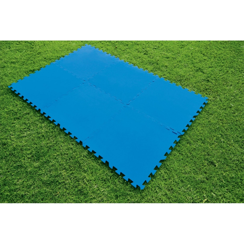 Piankowa Mata pod basen ogrodowy Niebieski 9 szt. 50x50cm BESTWAY