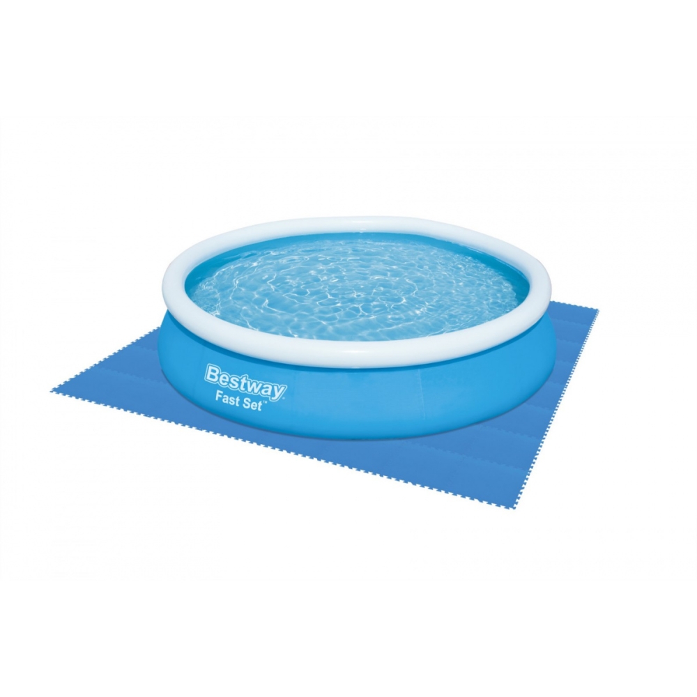 Piankowa Mata pod basen ogrodowy Niebieski 9 szt. 50x50cm BESTWAY