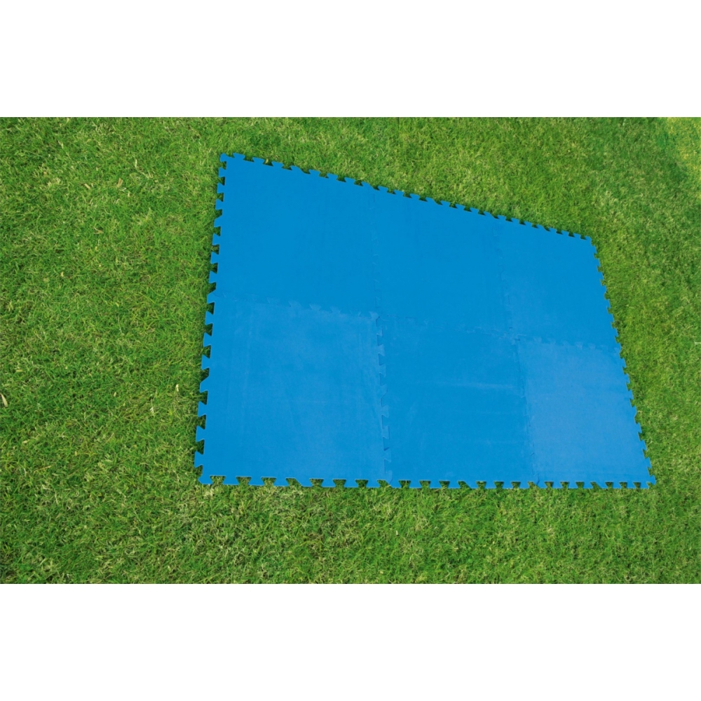 Piankowa Mata pod basen ogrodowy Niebieski 9 szt. 50x50cm BESTWAY