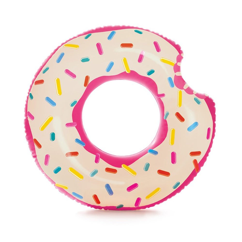 Pripučiamas plaukimo ratas INTEX Donut, 107 cm-Žaislai, Lauko žaislai, Pripučiami ratai, žaislai, čiužiniai-e-vaikas