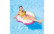 Pripučiamas plaukimo ratas INTEX Donut, 107 cm-Žaislai, Lauko žaislai, Pripučiami ratai, žaislai, čiužiniai-e-vaikas