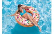 Pripučiamas plaukimo ratas INTEX Donut, 114 cm-Žaislai, Lauko žaislai, Pripučiami ratai, žaislai, čiužiniai-e-vaikas