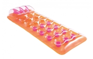 Neoninis paplūdimio čiužinys „BESTWAY“, oranžinis, 188 x 71 cm + remonto rinkinys-Žaislai, Lauko žaislai, Pripučiami ratai, žais